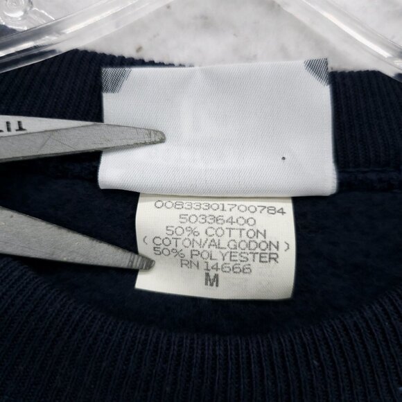 Vintage Mystic Connecticut Sweatshirt LEE Sailing Boats 90s 1995 Size MEDIUM - Picture 7 of 8